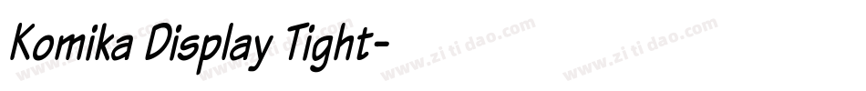 Komika Display Tight字体转换